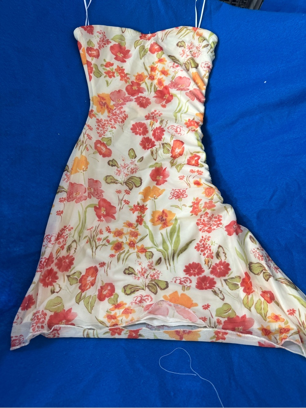 Princess Polly Yellow Strapless Floral Mini Dress - Picture 5 of 7